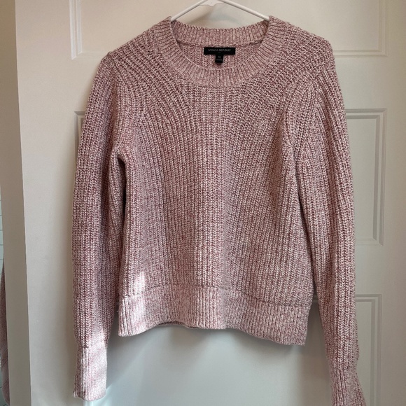 Banana Republic Cream and Rose Marled Knit Sweater M - Picture 1 of 7